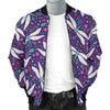 Dragonfly Pattern Men Casual Bomber Jacket