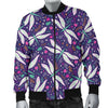 Dragonfly Pattern Men Casual Bomber Jacket