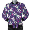 Dragonfly Pattern Men Casual Bomber Jacket