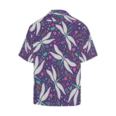 Dragonfly Pattern Men Hawaiian Shirt