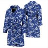 Dragonfly Pattern Print Design 03 Men Bathrobe-JORJUNE.COM