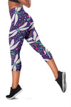 Dragonfly Pattern Women Capris