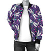 Dragonfly Pattern Women Casual Bomber Jacket