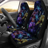 Dragonfly With Floral Print Pattern Universal Fit Car Seat Covers