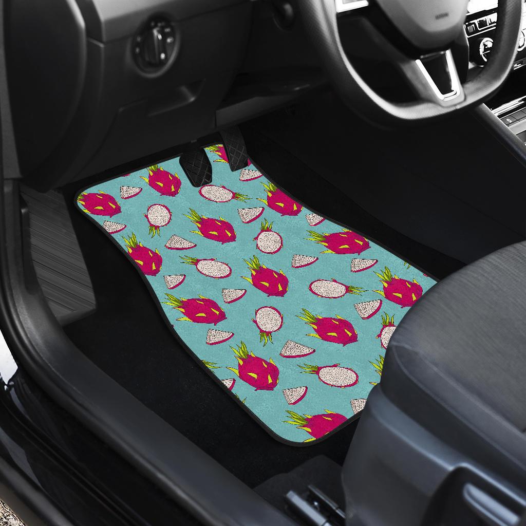 Dragonfruit Pattern Print Design DF01 Car Floor Mats-JorJune
