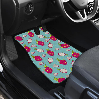 Dragonfruit Pattern Print Design DF01 Car Floor Mats-JorJune