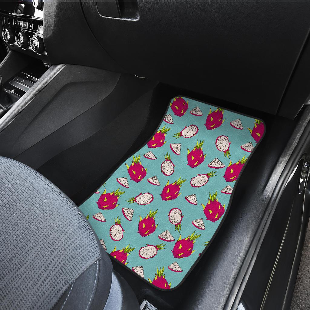 Dragonfruit Pattern Print Design DF01 Car Floor Mats-JorJune