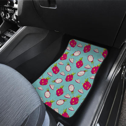 Dragonfruit Pattern Print Design DF01 Car Floor Mats-JorJune