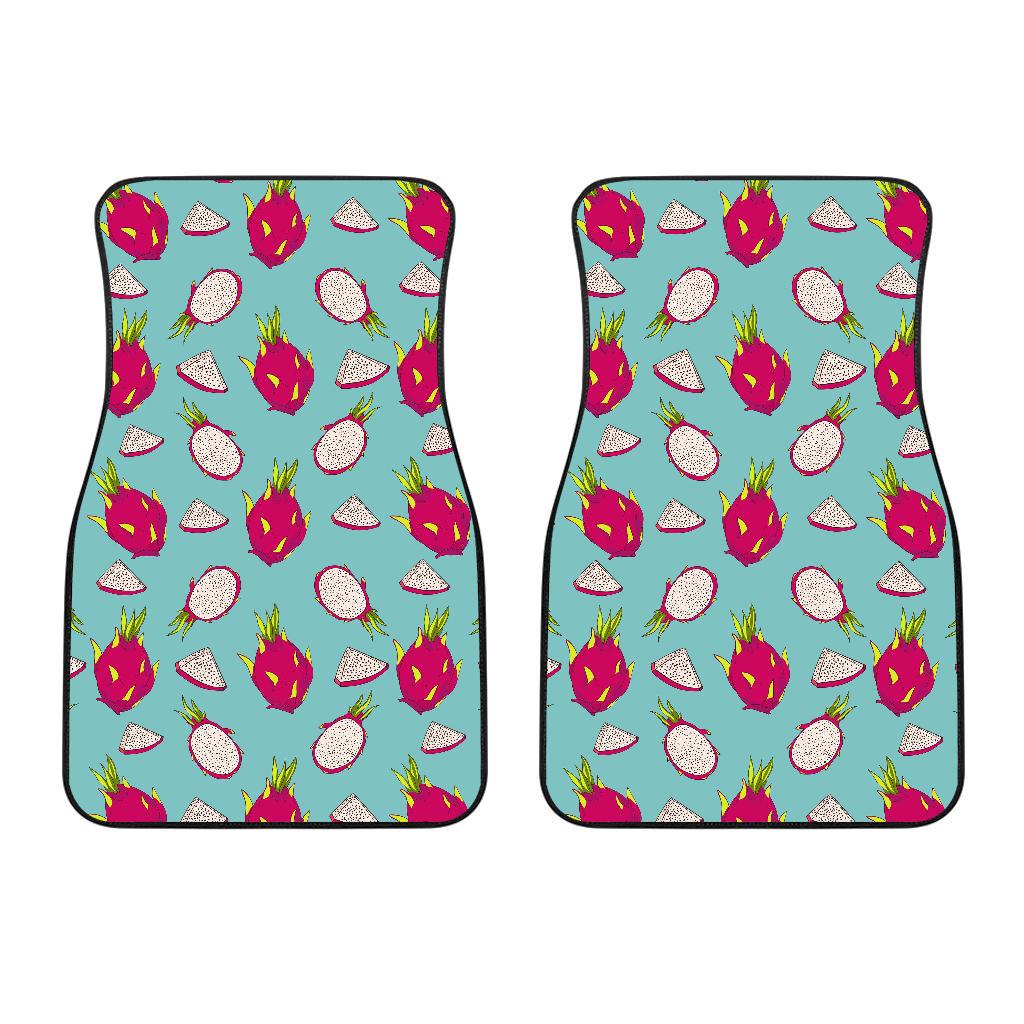 Dragonfruit Pattern Print Design DF01 Car Floor Mats-JorJune