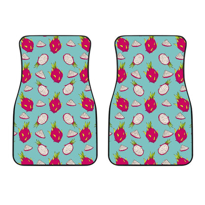 Dragonfruit Pattern Print Design DF01 Car Floor Mats-JorJune
