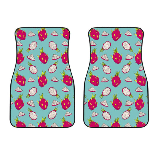Dragonfruit Pattern Print Design DF01 Car Floor Mats-JorJune