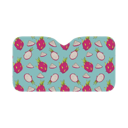 Dragonfruit Pattern Print Design DF01 Car Sun Shade-JorJune