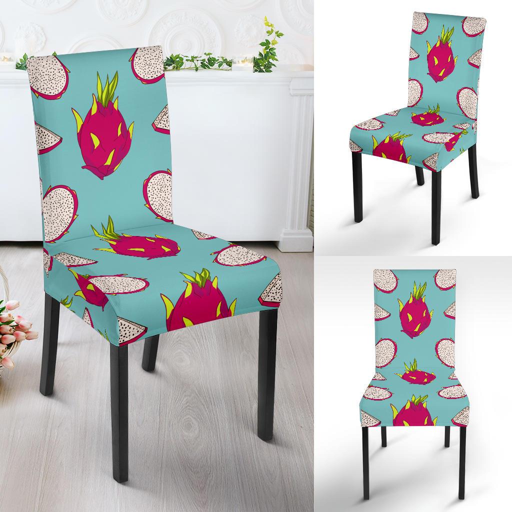 Dragonfruit Pattern Print Design DF01 Dining Chair Slipcover-JORJUNE.COM