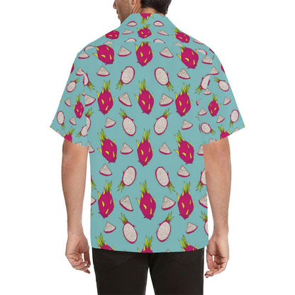 Dragonfruit Pattern Print Design DF01 Men Hawaiian Shirt-JorJune