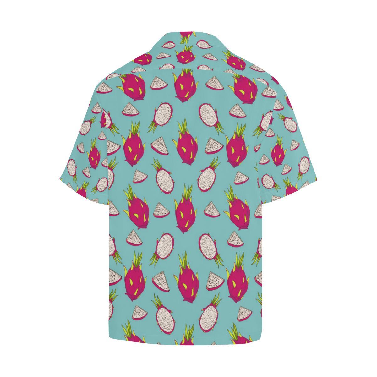 Dragonfruit Pattern Print Design DF01 Men Hawaiian Shirt-JorJune