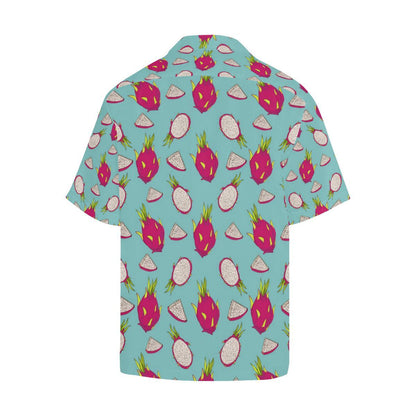 Dragonfruit Pattern Print Design DF01 Men Hawaiian Shirt-JorJune