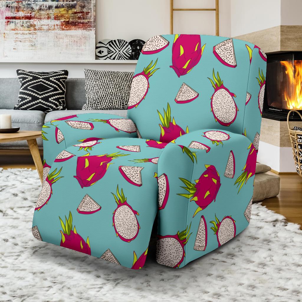 Dragonfruit Pattern Print Design DF01 Recliner Slipcover-JORJUNE.COM