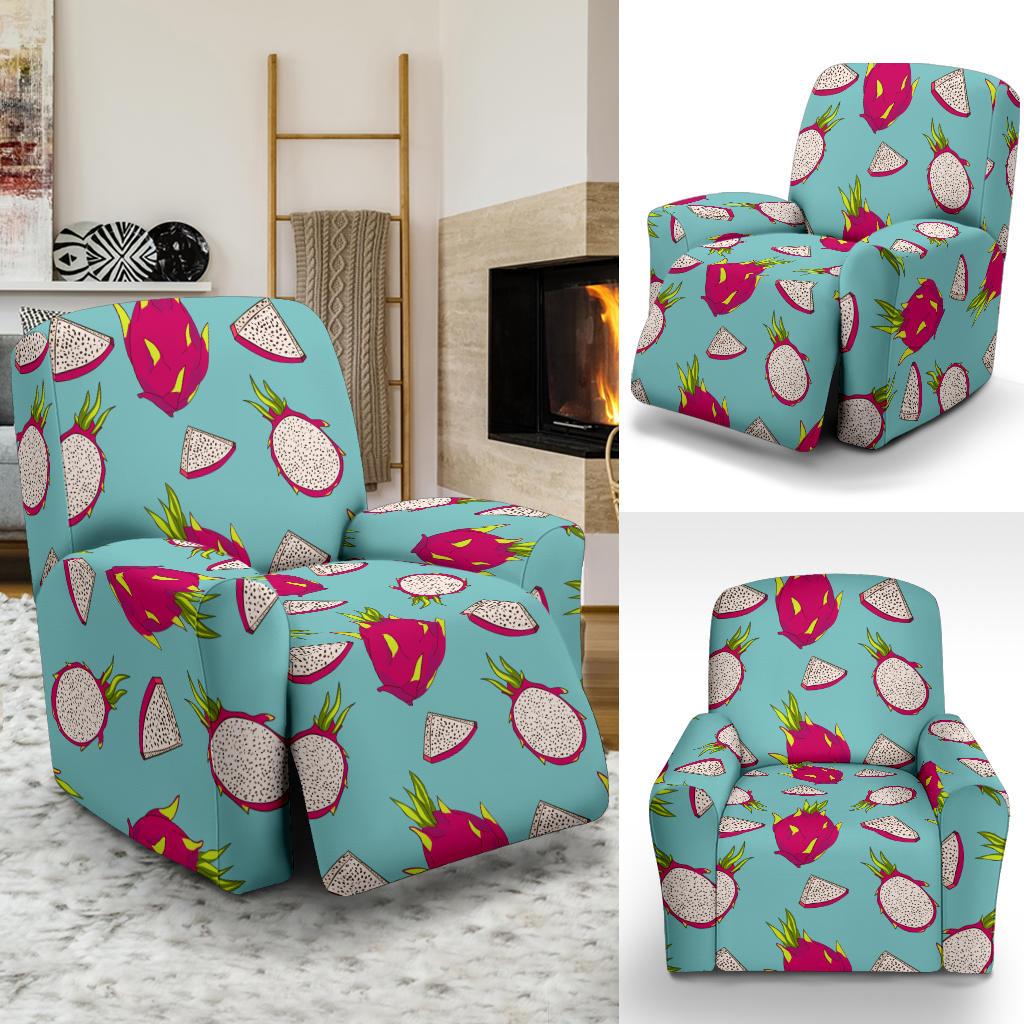 Dragonfruit Pattern Print Design DF01 Recliner Slipcover-JORJUNE.COM