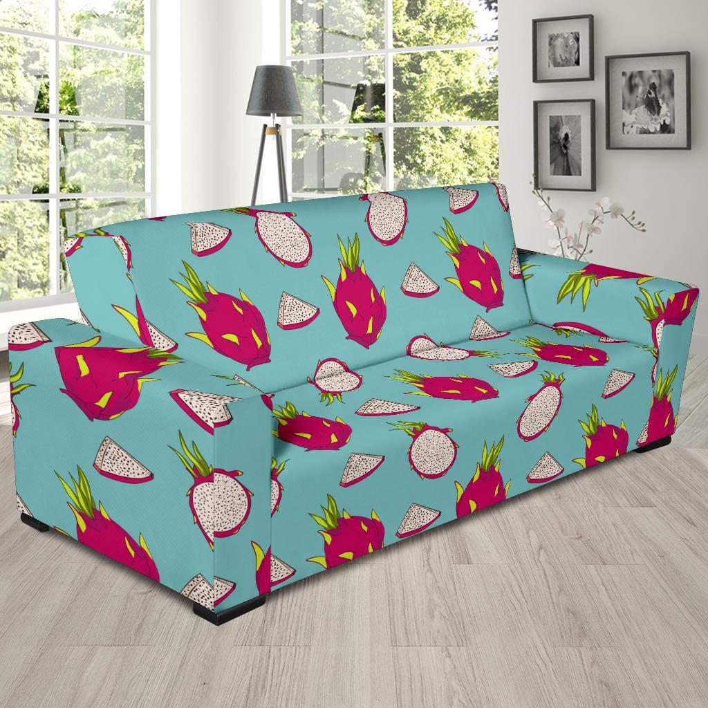 Dragonfruit Pattern Print Design DF01 Sofa Slipcover-JORJUNE.COM