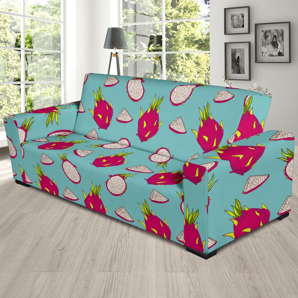 Dragonfruit Pattern Print Design DF01 Sofa Slipcover-JORJUNE.COM