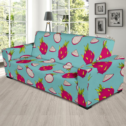 Dragonfruit Pattern Print Design DF01 Sofa Slipcover-JORJUNE.COM