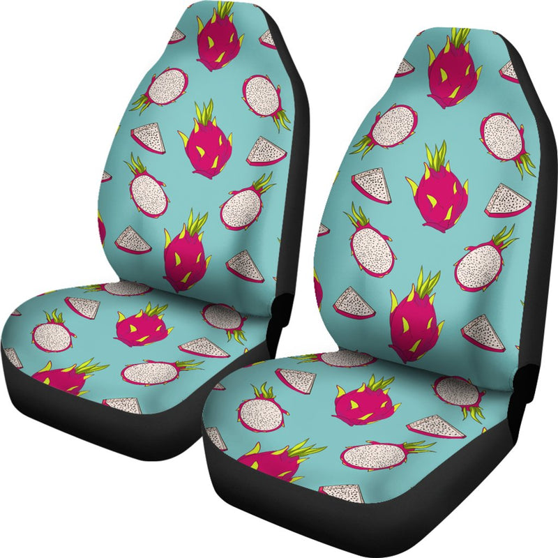 Dragonfruit Pattern Print Design DF01 Universal Fit Car Seat Covers-JorJune