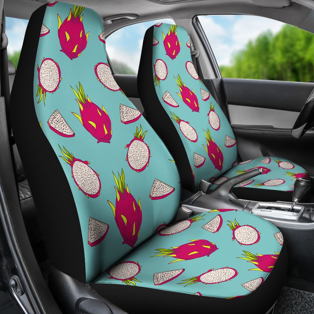 Dragonfruit Pattern Print Design DF01 Universal Fit Car Seat Covers-JorJune