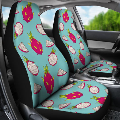 Dragonfruit Pattern Print Design DF01 Universal Fit Car Seat Covers-JorJune