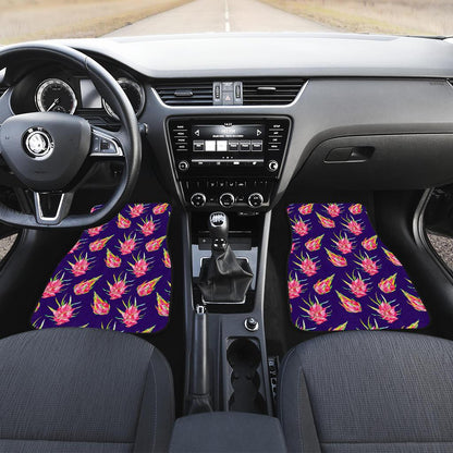 Dragonfruit Pattern Print Design DF02 Car Floor Mats-JorJune