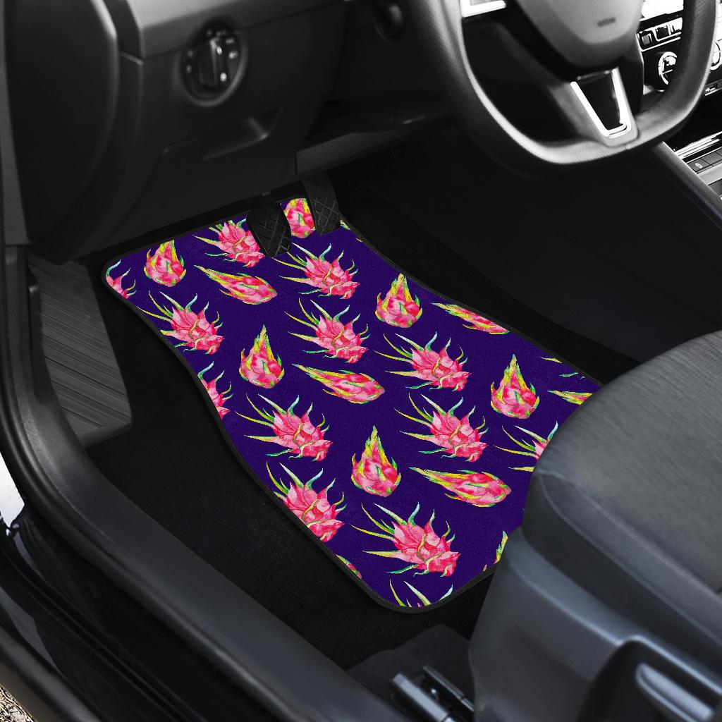 Dragonfruit Pattern Print Design DF02 Car Floor Mats-JorJune