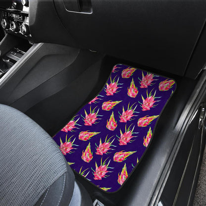 Dragonfruit Pattern Print Design DF02 Car Floor Mats-JorJune
