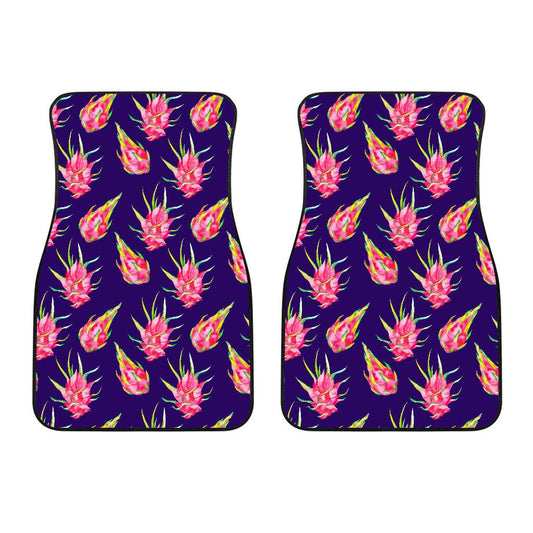 Dragonfruit Pattern Print Design DF02 Car Floor Mats-JorJune