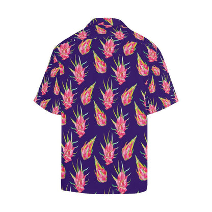 Dragonfruit Pattern Print Design DF02 Men Hawaiian Shirt-JorJune