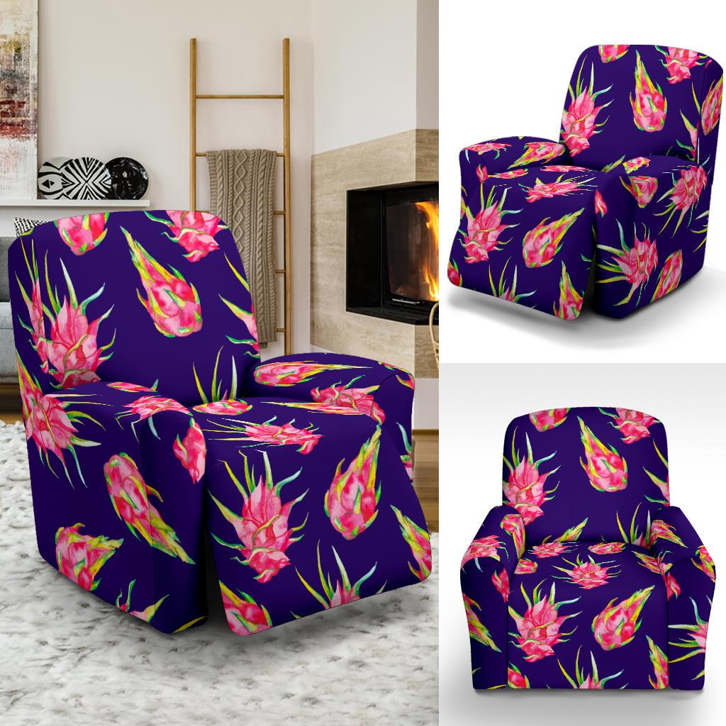Dragonfruit Pattern Print Design DF02 Recliner Slipcover-JORJUNE.COM