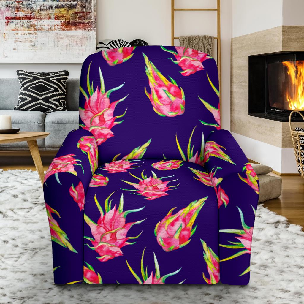 Dragonfruit Pattern Print Design DF02 Recliner Slipcover-JORJUNE.COM