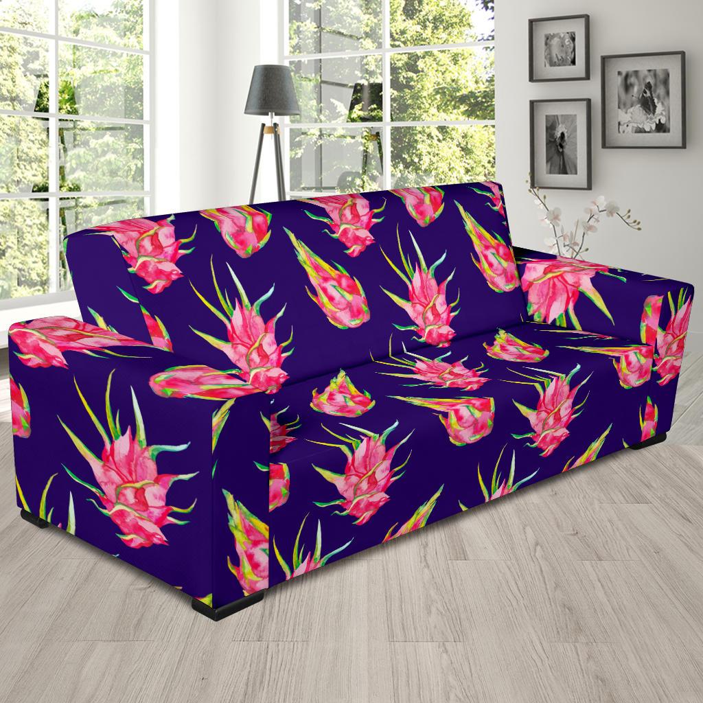 Dragonfruit Pattern Print Design DF02 Sofa Slipcover-JORJUNE.COM