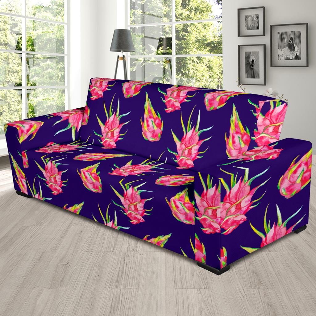 Dragonfruit Pattern Print Design DF02 Sofa Slipcover-JORJUNE.COM