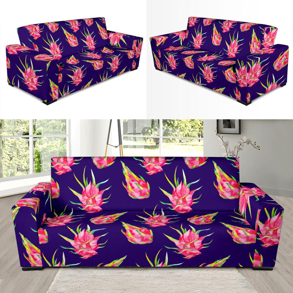 Dragonfruit Pattern Print Design DF02 Sofa Slipcover-JORJUNE.COM