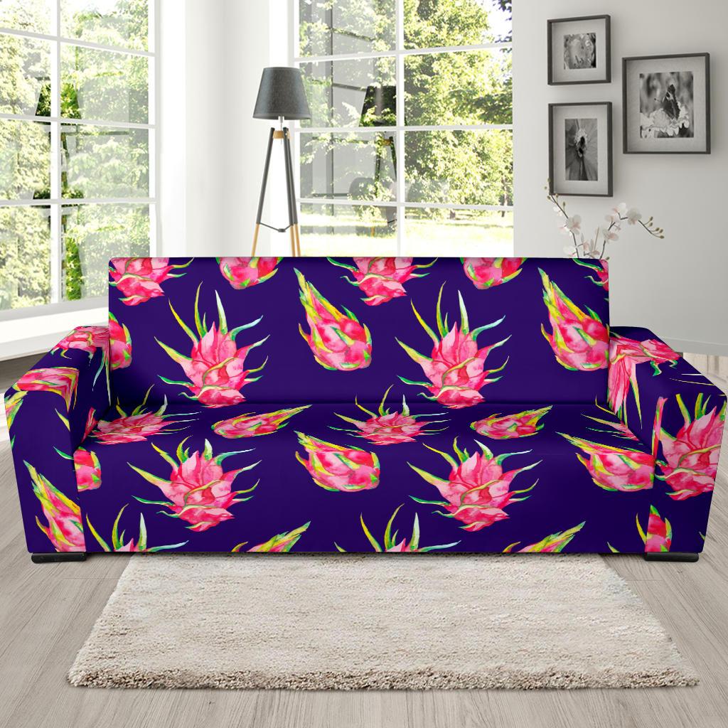 Dragonfruit Pattern Print Design DF02 Sofa Slipcover-JORJUNE.COM