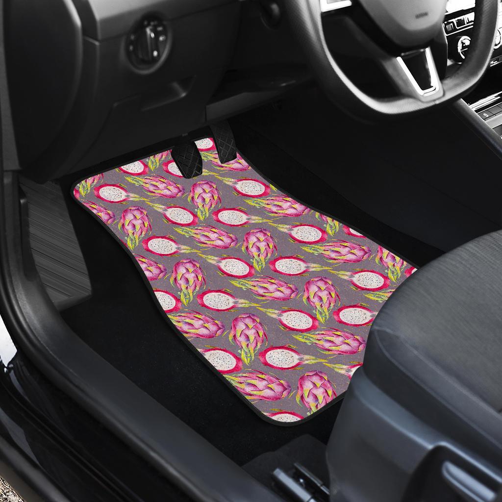 Dragonfruit Pattern Print Design DF03 Car Floor Mats-JorJune