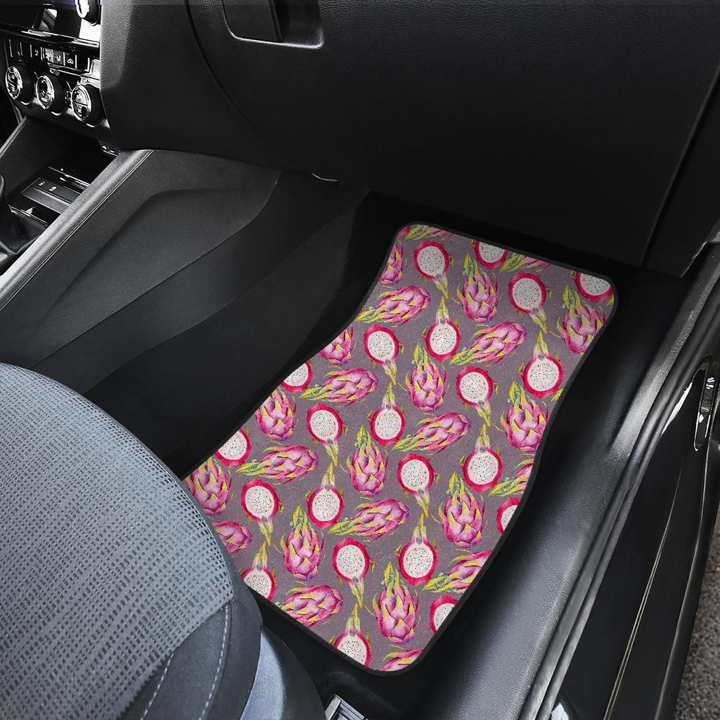 Dragonfruit Pattern Print Design DF03 Car Floor Mats-JorJune
