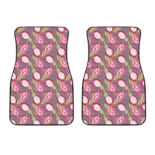 Dragonfruit Pattern Print Design DF03 Car Floor Mats-JorJune