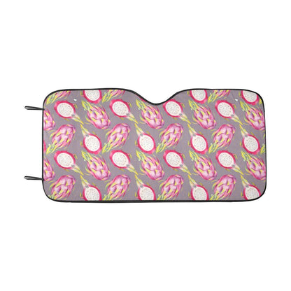 Dragonfruit Pattern Print Design DF03 Car Sun Shade-JorJune