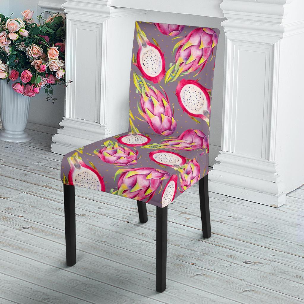 Dragonfruit Pattern Print Design DF03 Dining Chair Slipcover-JORJUNE.COM