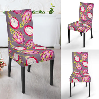 Dragonfruit Pattern Print Design DF03 Dining Chair Slipcover-JORJUNE.COM