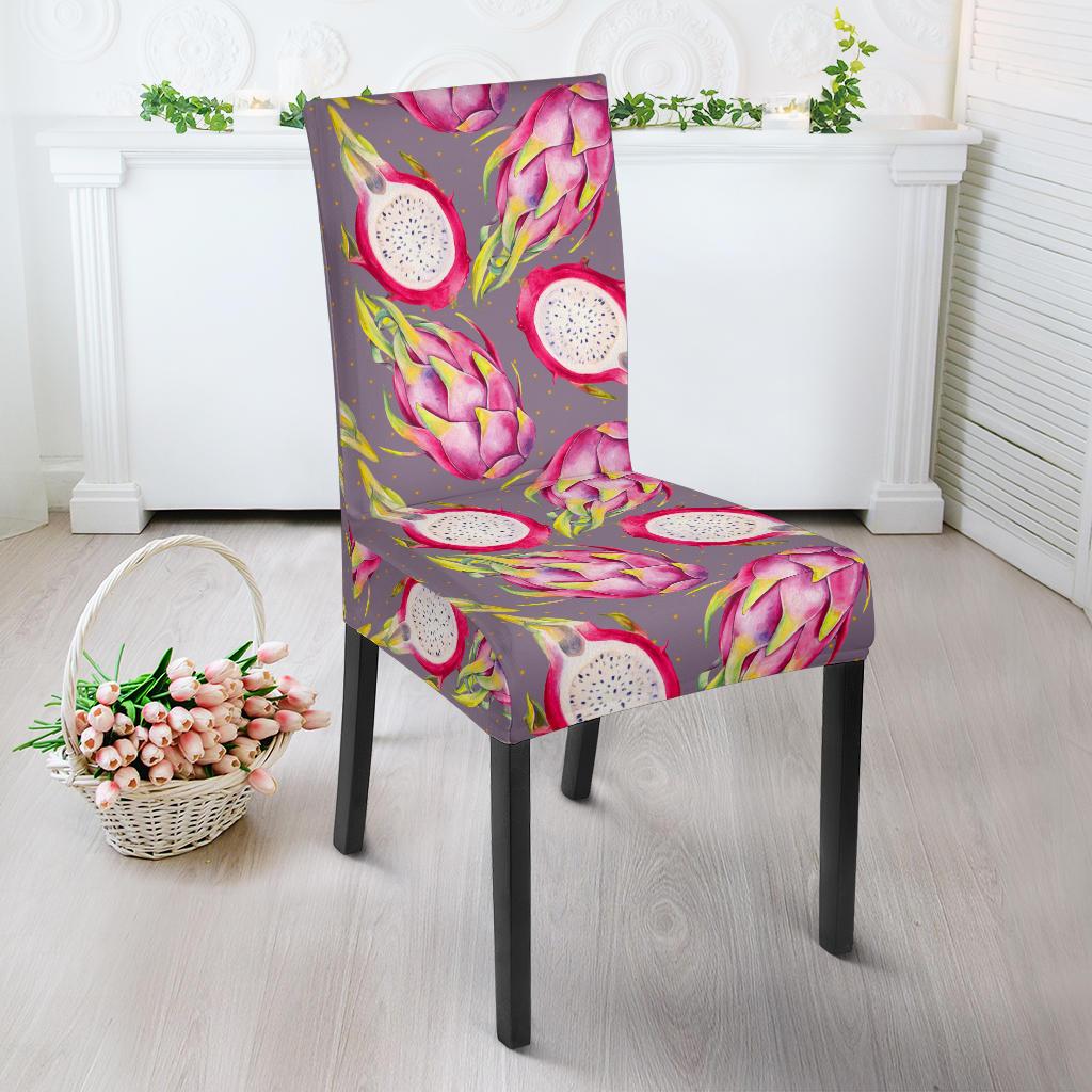 Dragonfruit Pattern Print Design DF03 Dining Chair Slipcover-JORJUNE.COM