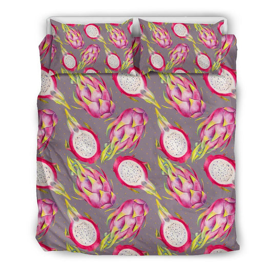 Dragonfruit Pattern Print Design DF03 Duvet Cover Bedding Set-JORJUNE.COM