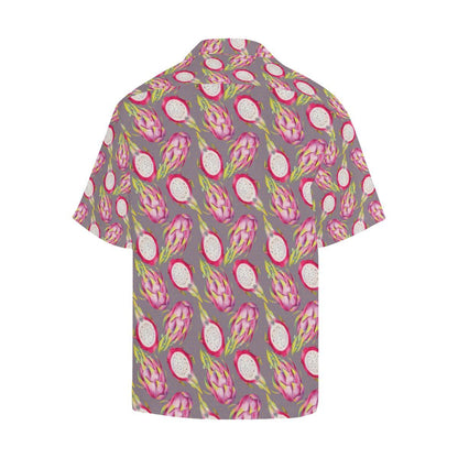 Dragonfruit Pattern Print Design DF03 Men Hawaiian Shirt-JorJune