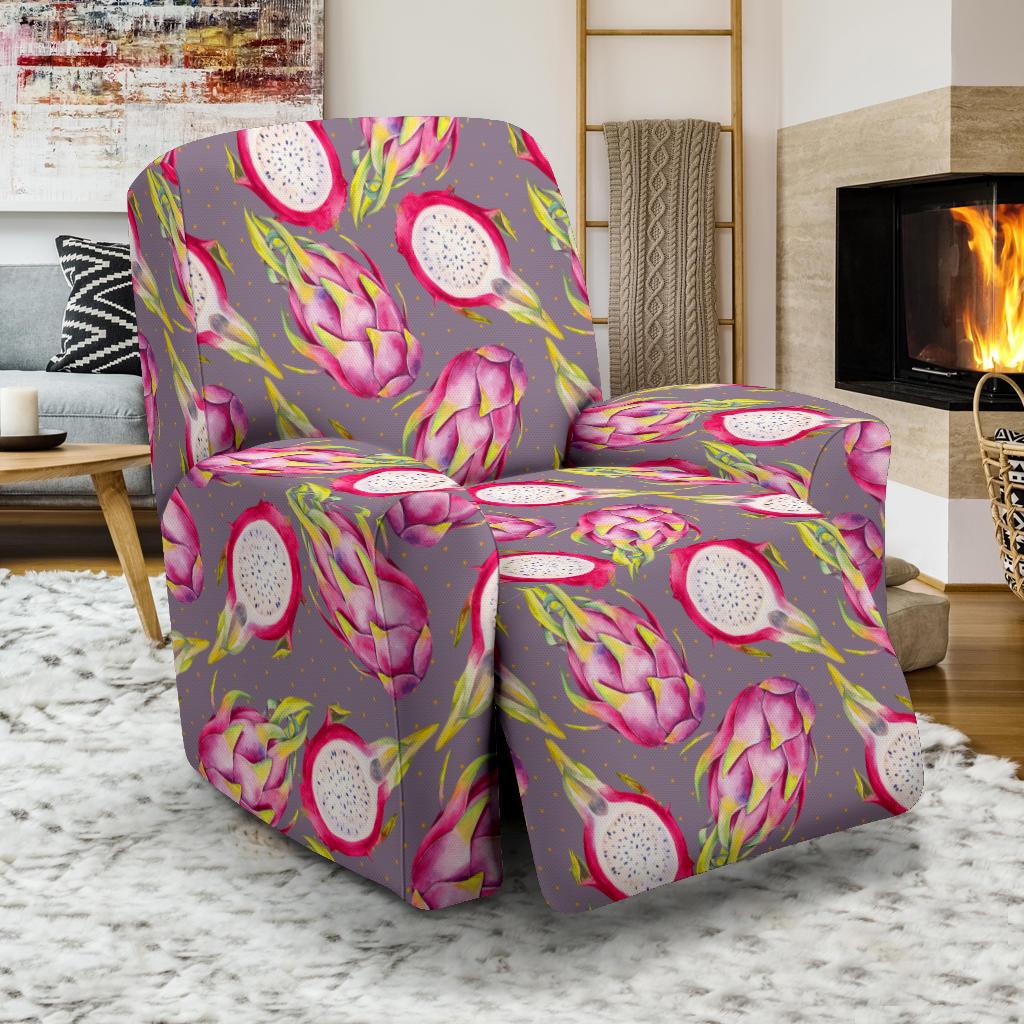 Dragonfruit Pattern Print Design DF03 Recliner Slipcover-JORJUNE.COM