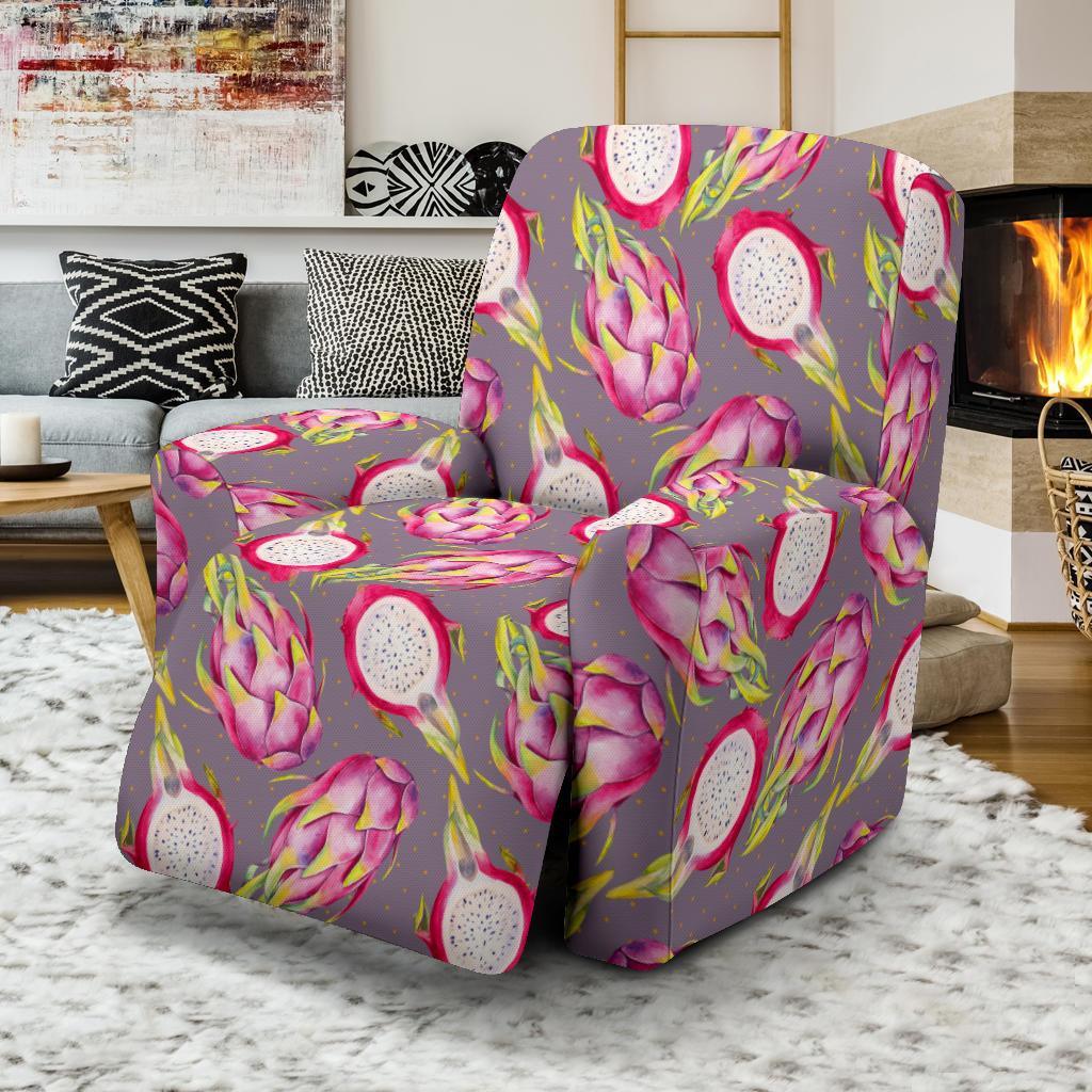 Dragonfruit Pattern Print Design DF03 Recliner Slipcover-JORJUNE.COM